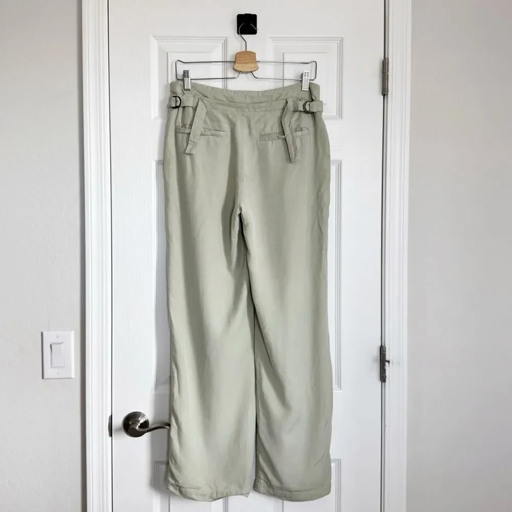 Free People Falling Out Straight Leg Trouser in Alfalfa Size 4 - Picture 4 of 13